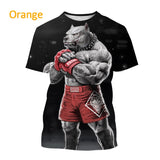 OSS - BJJ Style Brazilian Jiu-jitsu Tough Guy Animal T-shirt Jiu-jitsu Enthusiast Streetwear Top