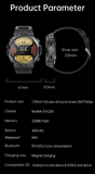 Sport Smartwatch, Highly Durable, Bluetooth , Fitness Tracker, Music, Heart Rate, Sleep Health Monitor, Life Waterproof