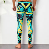 OSS Sports - Colourful 3/4 Compression Long Pants Men's Sports Running Tights Basketball Gym Bodybuilding Skinny Leggings Trousers