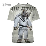 OSS - BJJ Style Brazilian Jiu-jitsu Tough Guy Animal T-shirt Jiu-jitsu Enthusiast Streetwear Top