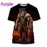 OSS - BJJ Style Brazilian Jiu-jitsu Tough Guy Animal T-shirt Jiu-jitsu Enthusiast Streetwear Top
