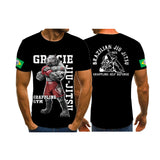 OSS - Brazilian Jiu-Jitsu BJJ grappling Animal Anime Bully Graphic 3D Printed T-Shirt Quick Dry