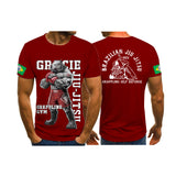 OSS - Brazilian Jiu-Jitsu BJJ grappling Animal Anime Bully Graphic 3D Printed T-Shirt Quick Dry