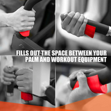 1Pair Dumbbell Barbell Grips Handles Silicone Anti-Slip Protect Pad For Pull Up Weightlifting Support Gym Body Building Workout