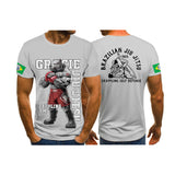 OSS - Brazilian Jiu-Jitsu BJJ grappling Animal Anime Bully Graphic 3D Printed T-Shirt Quick Dry