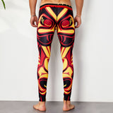 OSS Sports - Colourful 3/4 Compression Long Pants Men's Sports Running Tights Basketball Gym Bodybuilding Skinny Leggings Trousers