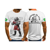 OSS - Brazilian Jiu-Jitsu BJJ grappling Animal Anime Bully Graphic 3D Printed T-Shirt Quick Dry
