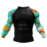 Rash Guard + Pants and Shorts For Men 4PCS Set Brazilian Grappling BJJ MMA Boxing