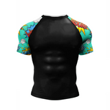 Rash Guard + Pants and Shorts For Men 4PCS Set Brazilian Grappling BJJ MMA Boxing