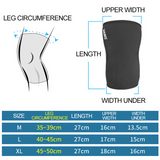 OSS Kneepads - 1 Pair 7mm Neoprene Sports Kneepads Compression Weightlifting Pressured Crossfit Training Knee Pads Support Women or Men