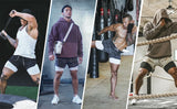 OSS - Mens Gym Training 2 in 1 Sports Shorts Outdoor Workout Running with Pockets
