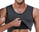 OSS - Men's Waist Trainer Vest - Neoprene Slimming Corset Body Shaper Sweat Suits for Weight Loss