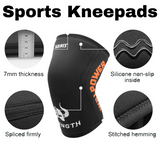 OSS Kneepads - 1 Pair 7mm Neoprene Sports Kneepads Compression Weightlifting Pressured Crossfit Training Knee Pads Support Women or Men