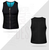OSS - Men's Waist Trainer Vest - Neoprene Slimming Corset Body Shaper Sweat Suits for Weight Loss