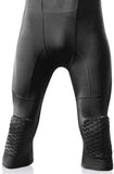 OSS - Men's 3/4 Compression Tight Pants Kneepads, Quick-Drying. Best Working Knee Pads.