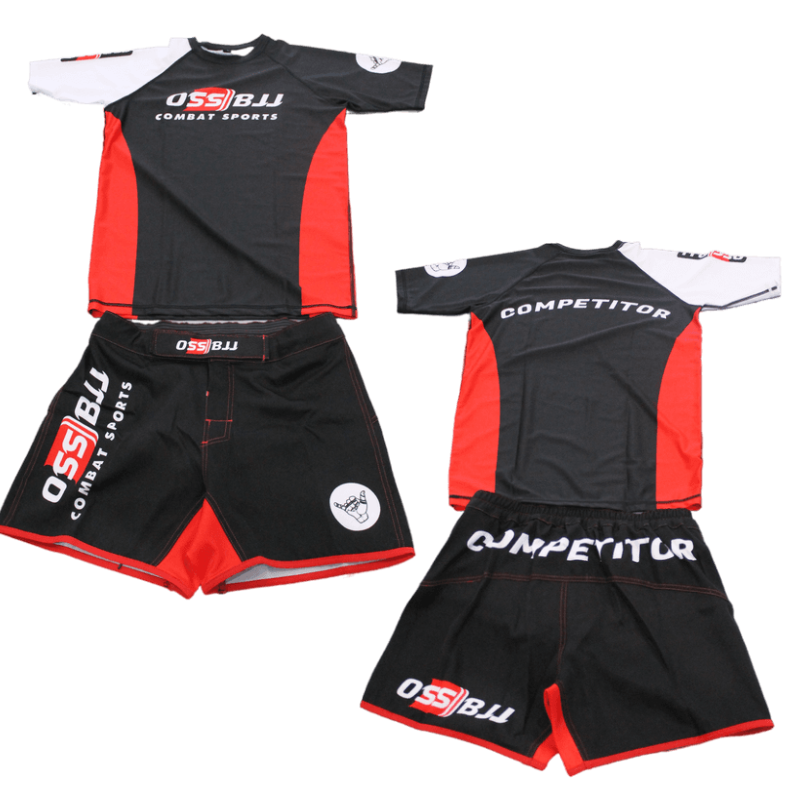 New Jiu Jitsu Rashguard MMA T-shirt +Pants For Men 4PCS/Set Brazilian – OSS  Combat Sports