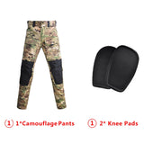 Hooded Tactical Working Suits Uniform Military Pants Army Paintball Airsoft Male Suit Men Clothing Combat Shirt Hiking Shirt with Pads