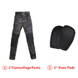 Hooded Tactical Working Suits Uniform Military Pants Army Paintball Airsoft Male Suit Men Clothing Combat Shirt Hiking Shirt with Pads