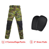 Hooded Tactical Working Suits Uniform Military Pants Army Paintball Airsoft Male Suit Men Clothing Combat Shirt Hiking Shirt with Pads