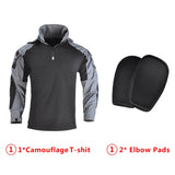 Hooded Tactical Working Suits Uniform Military Pants Army Paintball Airsoft Male Suit Men Clothing Combat Shirt Hiking Shirt with Pads