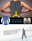 OSS - Men's Waist Trainer Vest - Neoprene Slimming Corset Body Shaper Sweat Suits for Weight Loss