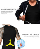 OSS - Men's Waist Trainer Vest - Neoprene Slimming Corset Body Shaper Sweat Suits for Weight Loss