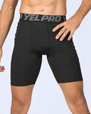 OSS - Compression Men's Tights Shorts Breathable with Pockets Gym Running Fitness Training Workout