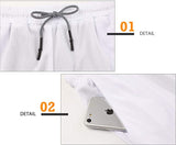 OSS - Mens Gym Training 2 in 1 Sports Shorts Outdoor Workout Running with Pockets