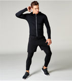 OSS - Gym Fitness Clothing Sets - Men Workout Outfit Apparel Gym Outdoor Compression Set