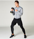 OSS - Gym Fitness Clothing Sets - Men Workout Outfit Apparel Gym Outdoor Compression Set