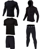 OSS - Gym Fitness Clothing Sets - Men Workout Outfit Apparel Gym Outdoor Compression Set