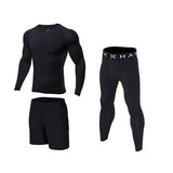OSS - Gym Fitness Clothing Sets - Men Workout Outfit Apparel Gym Outdoor Compression Set