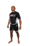 OSS Sports Men's BJJ, No GI, MMA, Top Plus Shorts Double-Layer Quick Dry - BJJ Grading Set - 2 PCS