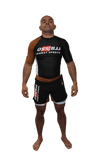 OSS Sports Men's BJJ, No GI, MMA, Top Plus Shorts Double-Layer Quick Dry - BJJ Grading Set - 2 PCS