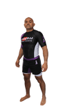 OSS Sports Men's BJJ, No GI, MMA, Top Plus Shorts Double-Layer Quick Dry - BJJ Grading Set - 2 PCS