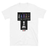 Short-Sleeve Unisex T-Shirt - BJJ - Jiu Jitsu Grading Belt White