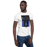 Short-Sleeve Unisex T-Shirt - BJJ - Jiu Jitsu Grading Belt Blue