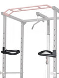 Fitness Metal Dip Bar Attachments Pull Up Grip Handles Barbell Rack Holders Power Cage Attachment Deadlift Squat Rack Multi Grip