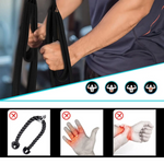 Pulldown Rope Gym Accessories - Tricep Rope attachment Strap, Cable Pulls, Tricep Extension Workouts