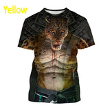 OSS - BJJ Style Brazilian Jiu-jitsu Tough Guy Animal T-shirt Jiu-jitsu Enthusiast Streetwear Top