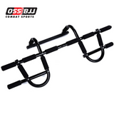 Oss - Multi-Grip Chin-Up/Pull-Up Bar, Heavy Duty Doorway Trainer for Home Gym, Black. Includes a Free Figure 8 Resistance Bands