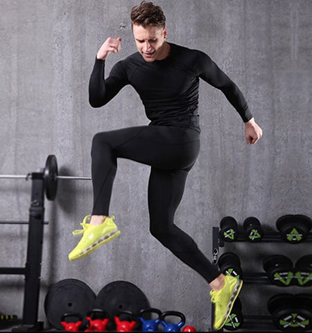 Mens Training Sport Leggings Gym Crossfit Compression Pants
