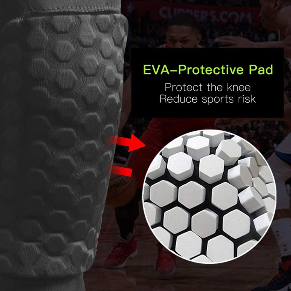 Men's Knee Pads Protector Leggings 3/4 Compression Basketball