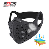 Sport Face Mask Anti Pollution Dust Half Face Mask with 2 Activated Carbon Air Filters