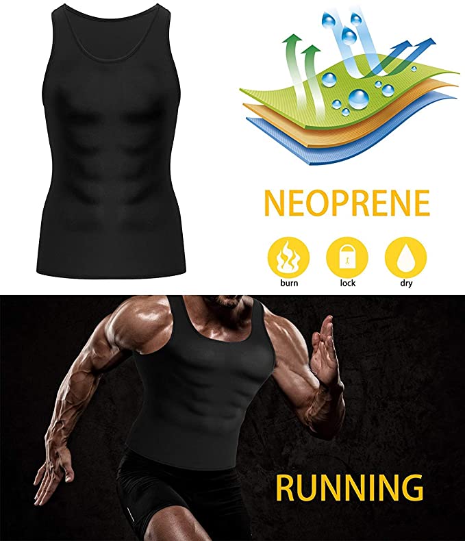 Neoprene Sweat Vest Slimming Body Shaper for Men Shaping Vest