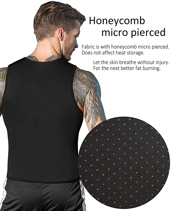 1PCS Men'S Violent Sweating Sweat Absorbent Vest: Burn Fat & Shape Your  Body While Working Out! Shapewear Waist Trainer Corset