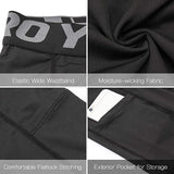 OSS - Compression Men's Tights Shorts Breathable with Pockets Gym Running Fitness Training Workout