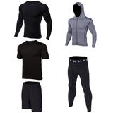OSS - Gym Fitness Clothing Sets - Men Workout Outfit Apparel Gym Outdoor Compression Set